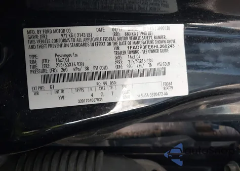 2017 Ford Focus Se from USA, damaged, VIN 1FADP3FE6HL260243